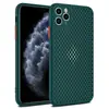 Funda refrigerante para teléfono adecuada para Apple 15promax 13 panal 14 transpirable hueca iphone112Funda protectora de TPU