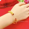 Tienda de Oro Mismo Estilo Chapado en Oro Incrustado de Diamantes Corona de Princesa Corazón a Corazón Pulsera Anillo, Anillo de Dedo Índice Corazón de Amor Versátil de Moda Venta al por Mayor
