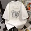 Camiseta tie-dye curta de algodão 100% puro, estilo artístico, popular na rua, para homens e mulheres, verão, faculdade, gola redonda, top para casal, ins