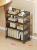 Prateleira de Armazenamento para Mesa, Estante de Mesa Multicamadas, Prateleira de Armazenamento de Livros, Prateleira em Camadas para Mesa de Escritório, Prateleira de Ferro para Colocação de Arquivos