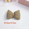 Accesorios de Cuadros con Lazo Estilo Coreano para Otoño e Invierno Pasadores Zapatos y Calcetines Bolsas Cabezas de Muñeca Accesorios para Joyería DIY Accesorios de Ropa