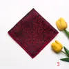 Toalla de bolsillo jacquard de moda a rayas cuadrada banquete casual formal vestido toalla de pecho multicolor pequeño cuadrado lunares fabricantes