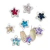 Aleación Estilo Nuevo Doble Cara Hueco Cristal Estrella Cadena de Cuentas DIY Cadena para Teléfono Colgante para Llaves Accesorios de Joyería