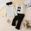 2025 Chaleco de Terciopelo de Zorro Plateado Conjunto de Cuatro Piezas Chaleco Body de Manga Larga Pantalones Largos Conjunto de Cuatro Piezas de Ropa para Niños