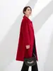 Nuevo Abrigo de Lana Doble Cara para Mujer, Abrigo de Longitud Media para Otoño e Invierno, Abrigo de Lana Holgado y Adelgazante