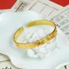 Pulsera de Oro Arena Vietnamita, Aleación de Cobre, Larga Duración, Antiguo Sutra del Corazón, Pulsera de Aliento de Bebé para Mujer, Joyería de Oro Imitación
