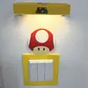 Ímã de Geladeira Adesivo de Parede Luminoso para Interruptor Decoração Tendência 3D Pequeno Toldo de Chuva Luz de Ambiente Presente Luz Noturna Adesivo Decorativo