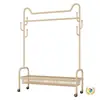 Perchero de Pie para Dormitorio, Móvil con Ruedas, Secador de Ropa de Lujo para Interiores, Perchero Sencillo para Abrigos y Sombreros