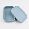 Lonchera de Silicona de Grado Alimenticio para Estudiantes y Trabajadores de Oficina, Lonchera Apta para Microondas, Lonchera Rectangular