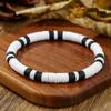 Pulsera simple de cuentas de madera turquesa transfronteriza para hombre, moda versátil de alta calidad, pulsera de cuentas de concha de coco para hombre, joyería