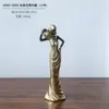 Figura Africana Retrô Estatueta de Mulher Negra Decoração de Casa Sala de Estar Armário de Vinho Gabinete de TV Hall de Entrada Artesanato em Resina