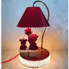 Presente para Recém-Casados Lâmpada Everbright Luminária de Mesa Um Par de Suprimentos de Casamento Traje Acompanhante Dote de Casamento Quarto de Casamento Luminária de Mesa de Cabeceira