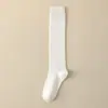 Meias pretas finas de couro de bezerro estilo JK japonês para pernas finas femininas, novas meias de primavera, verão, outono, meias de joelho de cor sólida da moda do Instagram