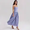 Vestido de tirantes floral estilo europeo y americano, elegante y suave, adelgazante, de hada, para mujer, transfronterizo de Amazon