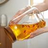 Botella de vidrio para vino de ginseng Gnas sellada de alta gama especial engrosada tarro de vino de alta gama botella vacía de vino medicinal 10 Jin Blanco