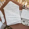 Manta Envolvente para Bebé Recién Nacido, Manta Envolvente Acolchada de Algodón Puro para Todas las Estaciones, Manta Fina de Algodón para Sala de Partos de Bebé