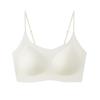 Ropa interior ultrafina con tiras de gelatina, soporte suave, espalda hermosa, invisible y sin marcas, seda de hielo, transpirable, push-up, cómoda y fina correa de hombro para mujer.