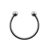 Anillo de Nariz Abierto en Forma de C, Anillo para Pezón, Anillo Vaginal, Joyería para Piercings Corporales de Acero Inoxidable Meier para Ceja, Uña, Dientes Exteriores, Herradura