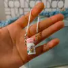 Cuerda de Cera L21 Mini Tetera Taza Termo Colgante Lindo Artificial DIY Taza de Agua Llavero de Dibujos Animados Mochila Bolsa Muñeca