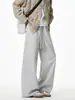 Calça Jogger Casual Masculina Estilo Americano Lisa Colorida Patchwork Moda Primavera e Verão Reta Perna Larga Solta Esportiva