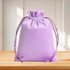 Bolsa de franela negra con cordón en la cintura para empaquetar joyas, bolsa de almacenamiento a prueba de polvo para joyas de franela, venta al por mayor