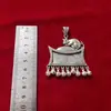 Estilo Étnico Accesorios de Joyería Hechos a Mano Plata Miao Base para Colgante DIY Incrustada con Piezas de Bordado Doce Signos del Zodíaco Base Vacía