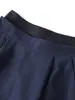 Falda Larga Elegante de Color Sólido con Pliegues Acampanados de Cintura Alta con Efecto de Caída, Línea A de Longitud Media, Corte Holgado, Media Falda