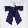 Poof Ding Oso Original Genuino Uniforme Corbata JK Femenina Color Sólido Mango Largo Pequeño Flor de Mariposa