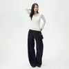 Coleção Outono 2026 Transfronteiriça Calças Jeans Americanas Retrô Largas e Soltas, Estilo de Time Versátil, Jeans de Corte Curvo para Mulheres, Novo Modelo