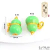 Popular no Xiaohongshu Pingente de Sete Cabaças Banhado a Ouro Cor Esmaltada Corrente Versátil para Suéter Acessórios DIY para Mulheres