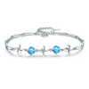 Pulsera de Plata de Ley S925 de Trébol de Cuatro Hojas de la Suerte para Mujer, Tendencia de Moda de Lujo Ligero, Sensación de Alta Gama, Diseño Único