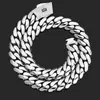 Hip-Hop Europeo y Americano Transfronterizo Cadena Cubana Pulida de Oro de 14 Quilates Accesorios de Collar para Hombre Joyería de Circonita de Cobre de Alta Gama Personalización