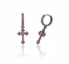 Pendientes de Aro Y2K con Colgante de Corazón Cruzado Dulce y Picante de Alta Resistencia para Mujer Accesorios de Pendientes de Aro Frescos de Moda Venta al por Mayor