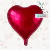 MECRLA Nuevo Modelo Globo de Papel de Aluminio en Forma de Corazón de Una Sola Pieza Macarrón Mate Decoración para Fiesta de Propuesta en Forma de Corazón Arreglo