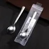 Colher de Titânio Puro, Colher de Jantar com Aparência Sofisticada, Colher de Sopa Doméstica, Colher Leve Anti-Queda, Colher Cauda de Peixe, Colher de Titânio para Exterior Atacado