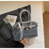 Estilo Nuevo de Verano 2025 Cinturón de Encaje con Lazo de Perlas para Mujer Bolso Cruzado de un Solo Hombro Estilo Lindo y Juvenil Bolso de Concha
