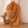 Bufanda de Lana de Color Sólido Estilo Coreano Otoño e Invierno Superventas para Mujer Bufanda Simple Versátil Chal Largo para Aire Acondicionado 100% Lana