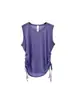 Retirada de Contagem ~ Etiqueta Cortada Contador Roupa de Yoga Colete Blusa Feminina Solta Secagem Rápida Malha Roupas Fitness Top Sem Mangas