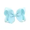 Pinza para el pelo de 4 pulgadas, 40 colores, accesorios para niños europeos y americanos, flor rizada hecha a mano, pinza para el pelo acanalada con lazo, accesorio para el pelo hecho a mano