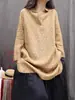 Camisa de Manga Larga Retro de Cuello Semiabierto, Holgada y Versátil, Personalizada, Artística, de Lunares, para Primavera y Otoño 2026