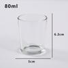 Recipiente para cera de té, vela transparente para una hora, taza, frasco para vela de aromaterapia, taza vacía, recipiente casero, taza redonda, botella, candelabro