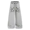 Pantalones deportivos casuales de moda para hombre y mujer, estilo hip-hop jazz dance star, corte holgado, adelgazantes, pierna recta, caída suave