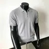 Suéter de Punto Medio Cremallera Versátil para Hombre Transfronterizo, Nuevo Estilo Casual de Moda, Diseño Cómodo y a la Moda, Camisa Polo para Hombre