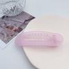 Clip ovalado grande en la parte posterior de la cabeza con forma de pico de pato para mujer, clip de una palabra para cabello roto, clip para flequillo, tocado, clip para el cabello lateral