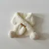 Bufanda para Bebé Otoño e Invierno Color Sólido Bola de Pelo Bufanda a Prueba de Viento para Niños y Niñas Exterior Versátil Cálida Cubrecuello para Bebé Moderna