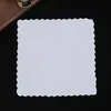 30cm Transfronteiriço Mais Vendido Lenço 100% Algodão Cor Lisa Branco Puro DIY Impressão Tingimento Bordado Lenço Pano de Algodão Guardanapo Base Pano Quadrado Fino