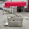 Estufa de Gas del Fabricante, Teppanyaki, Carrito de Comida Callejera Nocturna, Freidora, Carrito Multifuncional para Puesto, Equipo Estándar para Tofu Frito y Arroz Frito
