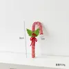 Nuchi Ornamentos de Galho de Natal Transfronteiriços Vara Torcida de Bengala Doce Decorações Penduradas Decoração de Árvore de Natal Arranjo de Festa de Feriado