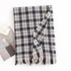 Bufanda de Cuadros para Mujer, Estilo de Moda para Viajar, Cachemira Sintética al por Mayor, Calentador de Cuello Sencillo para Negocios, Chal Cálido y Resistente al Frío, Cuadros