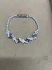 Pulsera Hebilla Oval Irregular de Circonita Lujo Ligero Pulsera de Gama Alta Moda Femenina Temperamento Nicho Joyería de Mano Al por Mayor